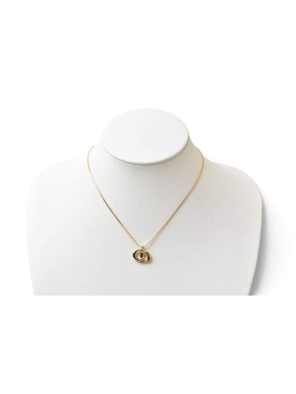 Dior Necklace Vintage CD Logo Motif Gold - Picture 4 of 4